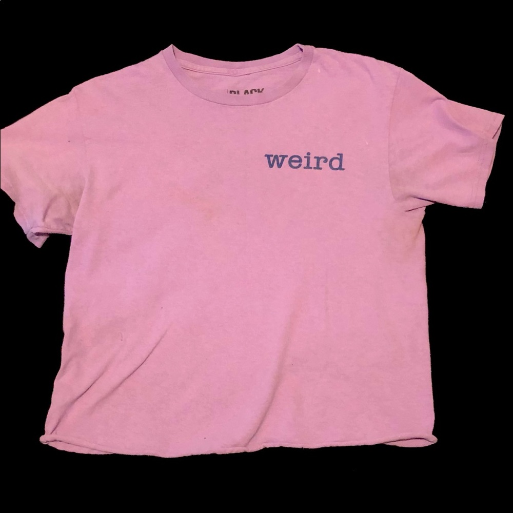 weird cropped tee